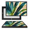 MINI15018 Palm Leaves Painting, Framed UV Poster Board