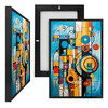 MINI73107B Geometric II, Framed UV Poster Board