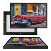 MINI73113 Vintage Red Chevy, Framed UV Poster Board