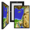 MINI48511 Middle East Map, Framed UV Poster Board