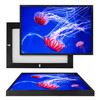 MINI50026 Jellyfish Swimming, Framed UV Poster Board