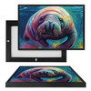 MINI73193 Manatee, Framed UV Poster Board