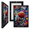 MINI73174 Graffiti Basketball, Framed UV Poster Board