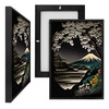MINI73273 Japanese Landscape, Framed UV Poster Board