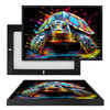 MINI73276 Sea Turtle Paint II, Framed UV Poster Board