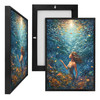 MINI73611C Mermaid, Framed UV Poster Board