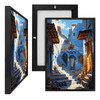 MINI73631 Mediterranean Street, Framed UV Poster Board
