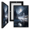 MINI73606M Moonlit Cabin, Framed UV Poster Board