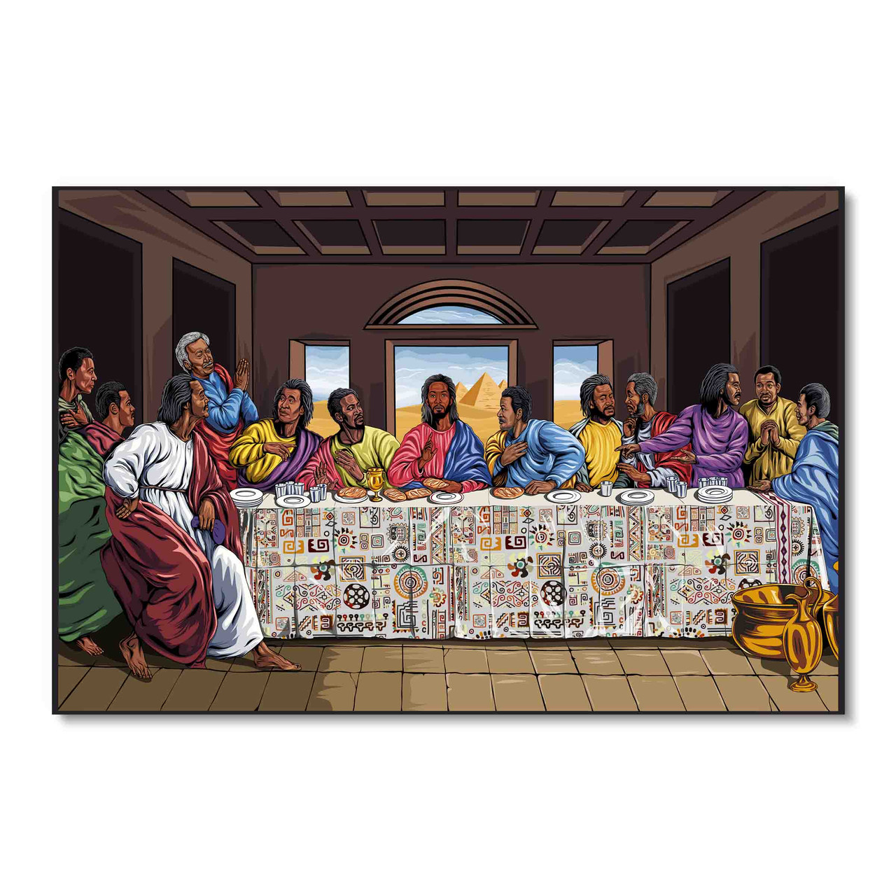 THE ANIME LAST SUPPER! Now Available in Canvas, Acrylic & Paper Print! ||  Wizyakuza.com - Wizyakuza