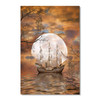 12430 Sunset Moon Ship, Acrylic Glass Art