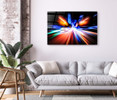 33160 Motion Blur Multicolor City, Acrylic Glass Art