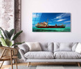 12307 02 Rusted Cargo Ship, Acrylic Glass Art