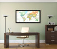 00000 02 Detailed World Map, Acrylic Glass Art