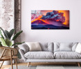 31009 02 Neon Volcanic Eruption, Acrylic Glass Art