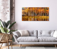 39045 02 Orange Autumn Forest, Acrylic Glass Art