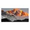 39125 02 Sunset over Mountain Peak, Acrylic Glass Art