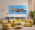 44022-33 Bald Eagle Plane, Acrylic Glass Art