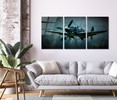 44005-33 Painterly Plane, Acrylic Glass Art
