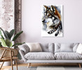 35940 Wolf Painting, Acrylic Glass Art