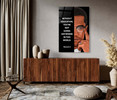 36018 Malcolm X Knowledge, Acrylic Glass Art