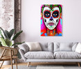 65051 Sugar Skull Closeup, Acrylic Glass Art