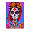 65056 Pink & Purple Sugar Skull, Acrylic Glass Art