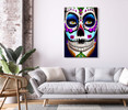 65058 Sugar Skull Face, Acrylic Glass Art