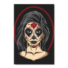 65202 Red Sugar Skull Lady, Acrylic Glass Art