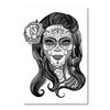 65612 Black & White Sugar Skull Portrait, Acrylic Glass Art