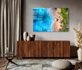 10190 Bright Blue Waters, Acrylic Glass Art