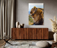 35136 Lion & Lioness, Acrylic Glass Art