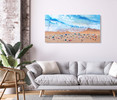 10228 02 Relaxing on Beach, Acrylic Glass Art