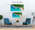 10245 02 Teal Shore, Acrylic Glass Art