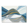 41410-1 Blue & Gold Wave, Acrylic Glass Art