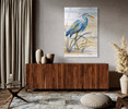 41562 Great Blue Heron Watercolor, Acrylic Glass Art