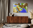 48520 Middle East Map Terrain, Acrylic Glass Art