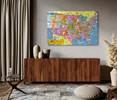 48533 Pictorial Map of the United States, Acrylic Glass Art