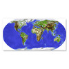 48517 02 Rounded World Map, Acrylic Glass Art
