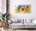15007 02 Watercolor Sunflowers, Acrylic Glass Art