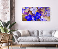 15030 BL 02 Violet Flowers, Acrylic Glass Art