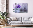 15118 Purple Flower Crate, Acrylic Glass Art