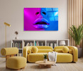 55081 Pink & Blue, Acrylic Glass Art