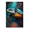 50046 Sea Turtle Close-Up, Acrylic Glass Art