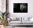 35304 B&W Lion II, Acrylic Glass Art