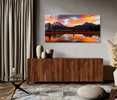 39262 02 Orange Mountain Sunset, Acrylic Glass Art