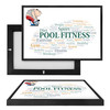 MINI13541 Pool Fitness, Framed UV Poster Board