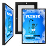 MINI13558 Please Shower, Framed UV Poster Board