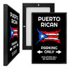 MINI36016 Puerto Rican Parking, Framed UV Poster Board