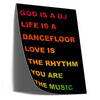 UV36050 God is a DJ, UV Poster Board