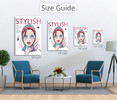 55058 Stylish, Acrylic Glass Art